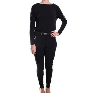 MICHAEL Michael Kors Zip-Shoulder Jumpsuit