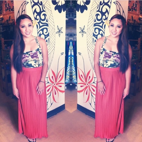 Burnt Orange Maxi Skirt