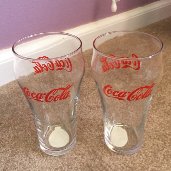 Two Vintage Coca-Cola Glasses