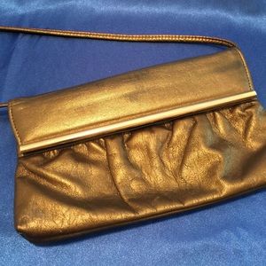 Gold small leather purse