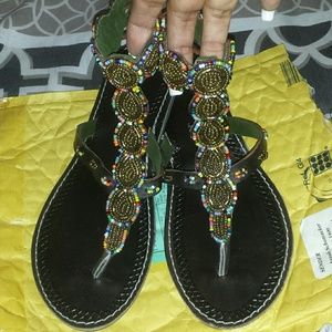Beaded African Sandals from Kenya