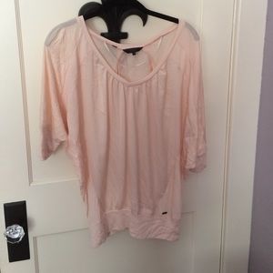 Pink guess shirt