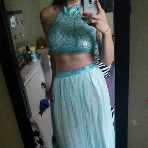 🔴2 piece blue prom/homecoming /special  occasion