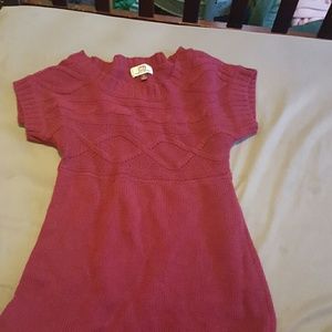 long maroon sweater/dress