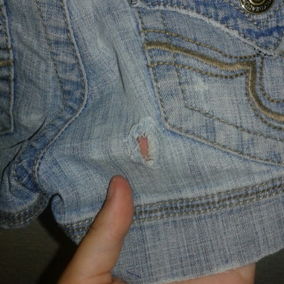 Washed out denim shorts - Picture 4 of 4