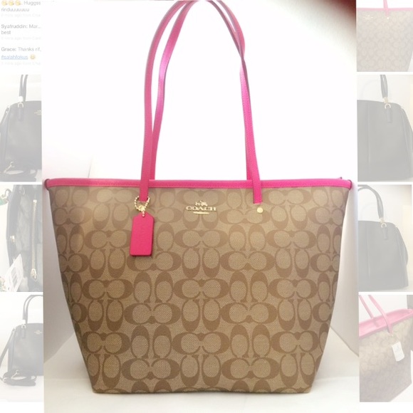⛔️SOLD⛔️ Best seller 💖COACH ZIP TAXI TOTE PINK