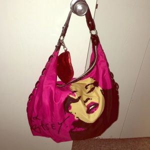Betsey Johnson graphic hobo bag