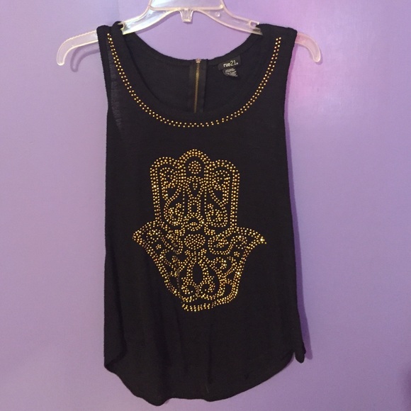 Black tank top