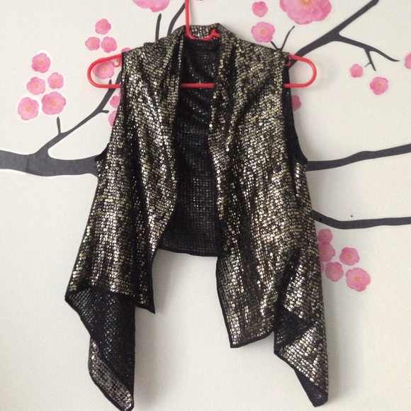 BCBG Sparkly Vest