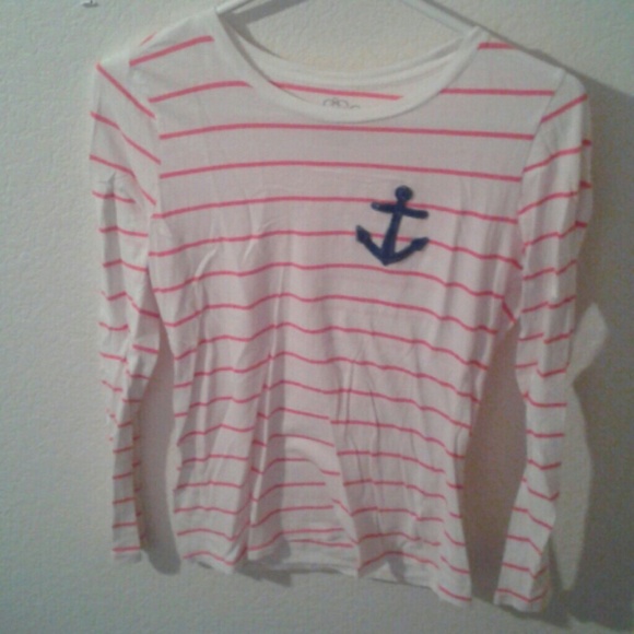 Pink striped long sleve