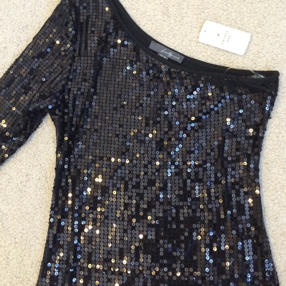 Brand New one shoulder sequence dress F21 - Picture 2 of 3