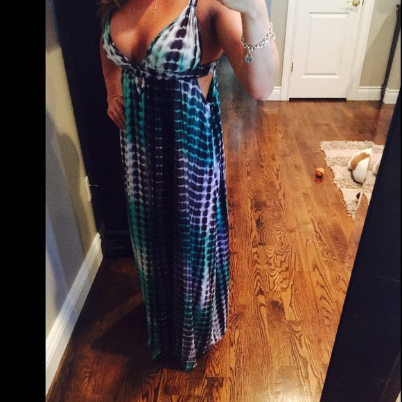 May & July Long Summer Flowy Dress