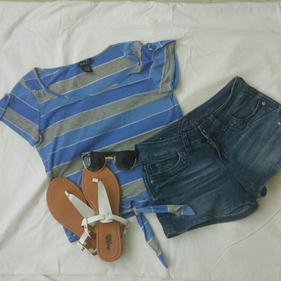 Striped tie shirt