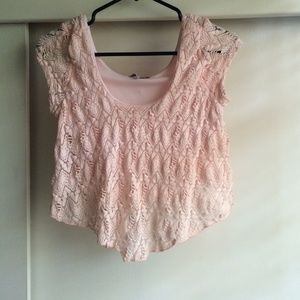 Light pink crop top
