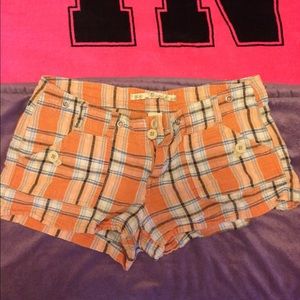 Good cond. Orange w/striping shorts Sz 9