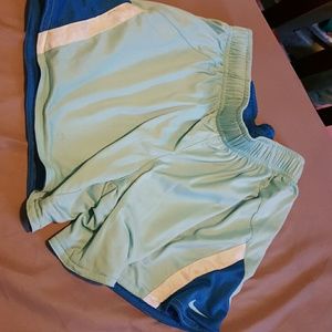 reversable blue nike shorts