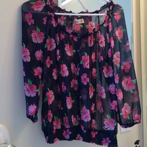 Hollister Floral top
