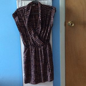 Grid pattern dress