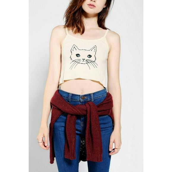 New! Urban Outfitters cat crop top