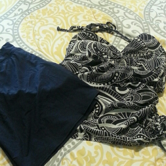 Halter swim top w/ skirt!