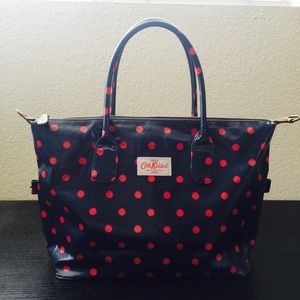 Cath Kidston Zip Up Tote (Shopper) Bag - Red/Navy