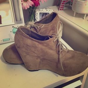 Brown Wedge Clogs