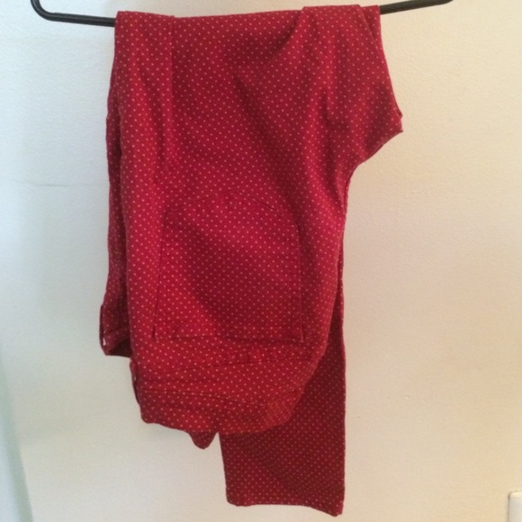 Old navy red with white polka dots rockstar skinny
