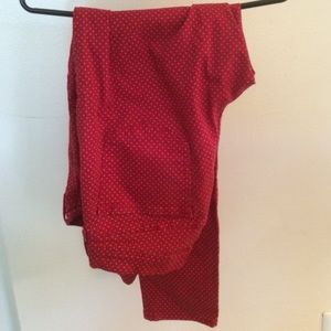 Old navy red with white polka dots rockstar skinny