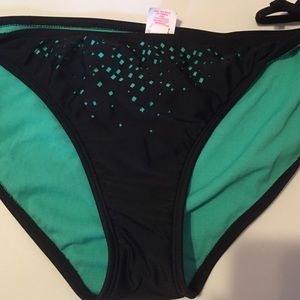 Black cut out bikini bottoms