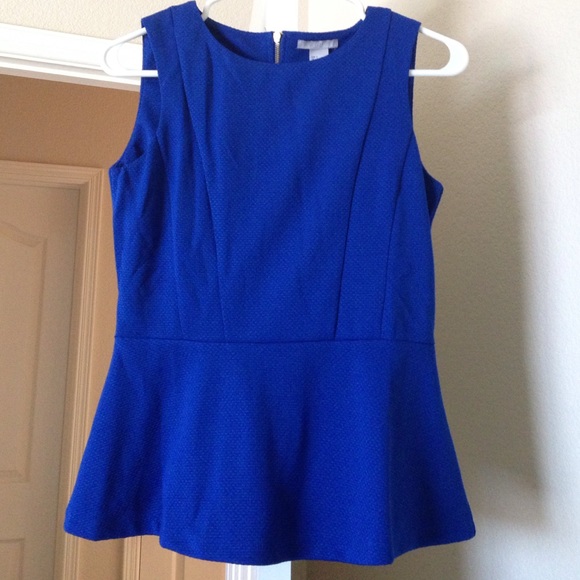 Royal blue H&M Peplum top