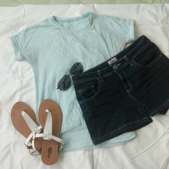 Teal/baby blue shirt