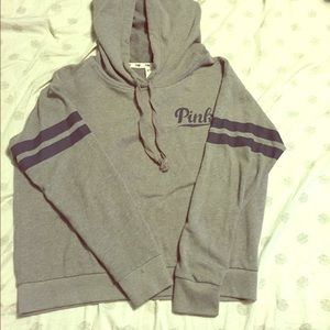 Pink hooded sweatshirt