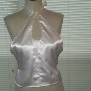 Cream Satin Halter