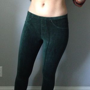Forest green corduroy legging