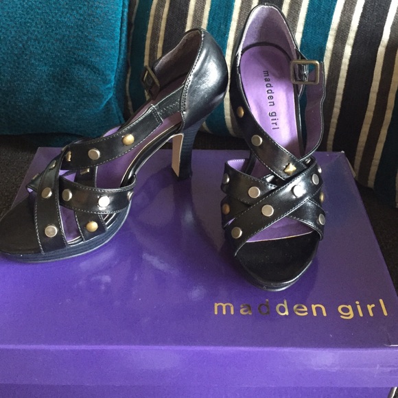 Madden girl studded heels in black!