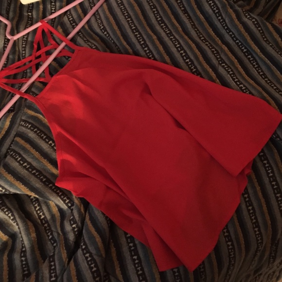 NWT Sultry Red Hollister Top