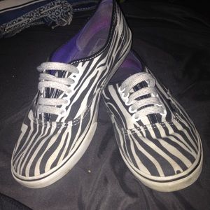 Zebra striped vans