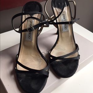 Jimmy Choo Shoes - Jimmy Choo black satin heels!! Jimmy Choo Shoes - Jimmy Choo black satin heels!!