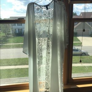 White kimono cardigan