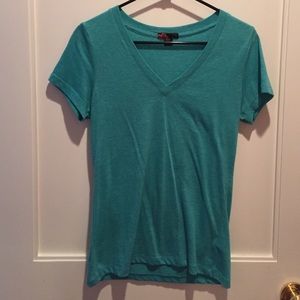 plain green/teal v neck from Forever 21