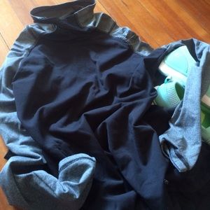 Long sleeve cowl neck workout shirt