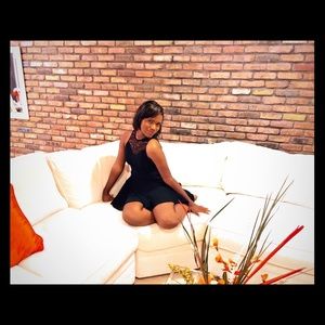 Black Lace-Top Dress