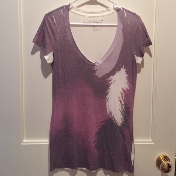 v neck tropical faded shirt from American Eagle - Picture 1 of 2