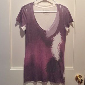 v neck tropical faded shirt from American Eagle