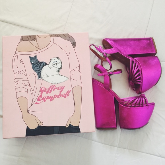 Jeffrey Campbell Fushia Heels size 7.5