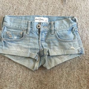 Abercrombie kids jean shorts