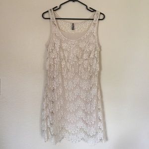 Lovely Free People Lace Dress with lining