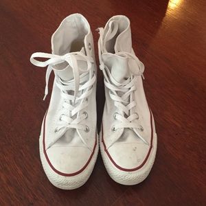 White high top chucks