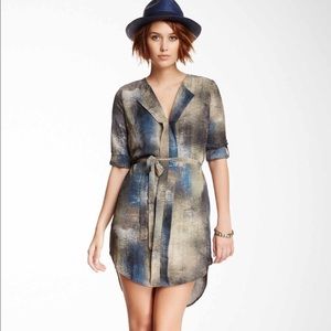 Printed Shirt Dress