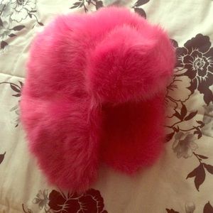 Pink Fur Hat